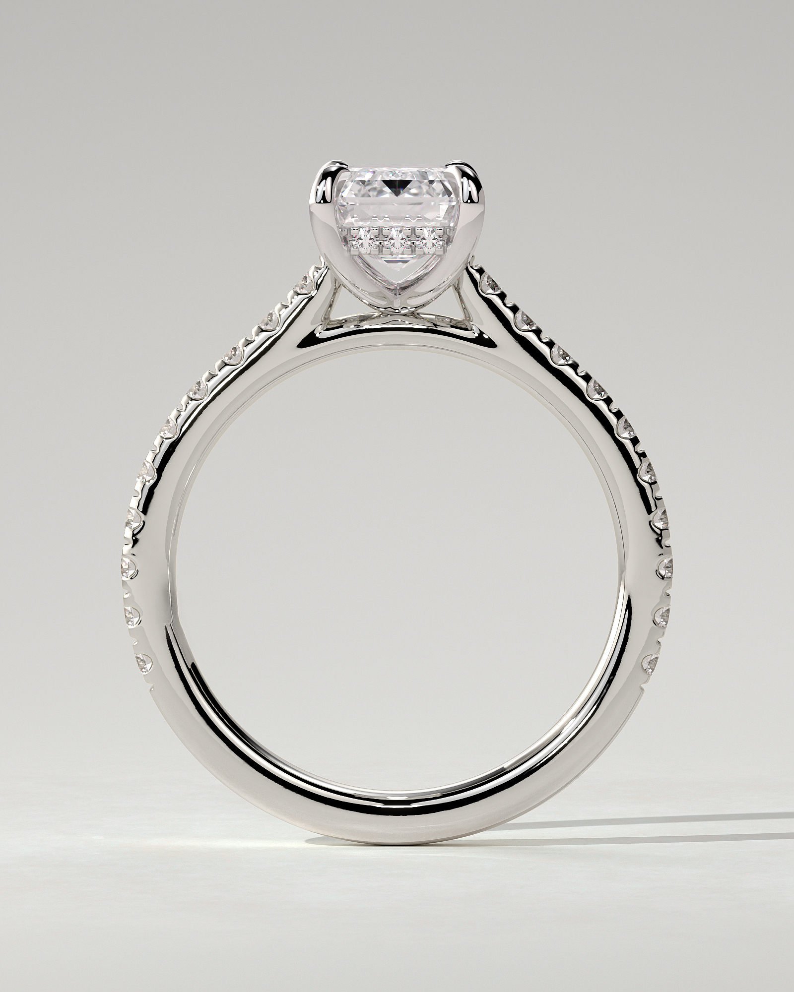 Rowena Solitaire Emerald Ring