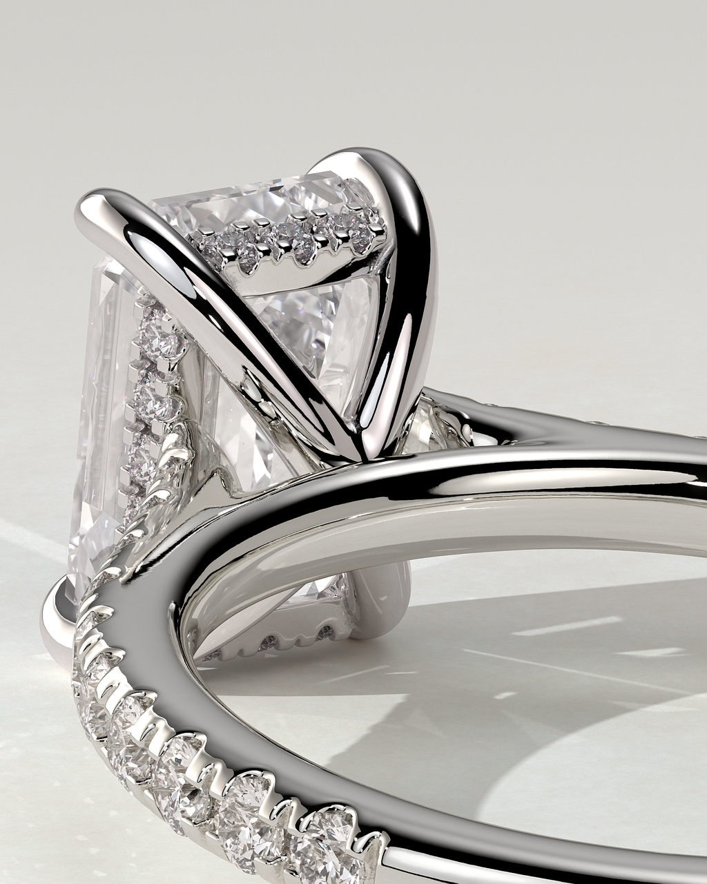 Rowena Solitaire Emerald Ring