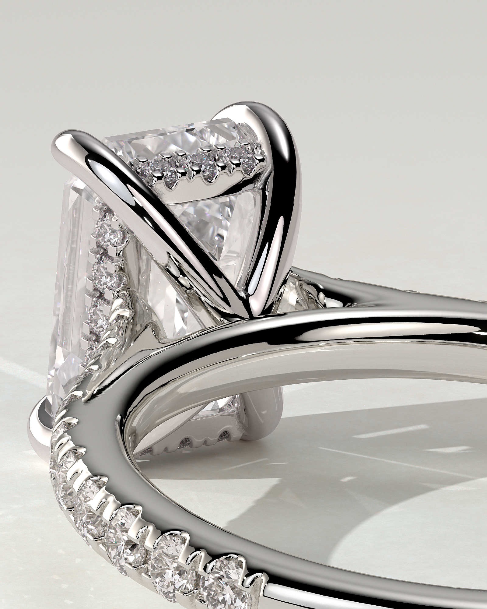 Rowena Solitaire Emerald Ring