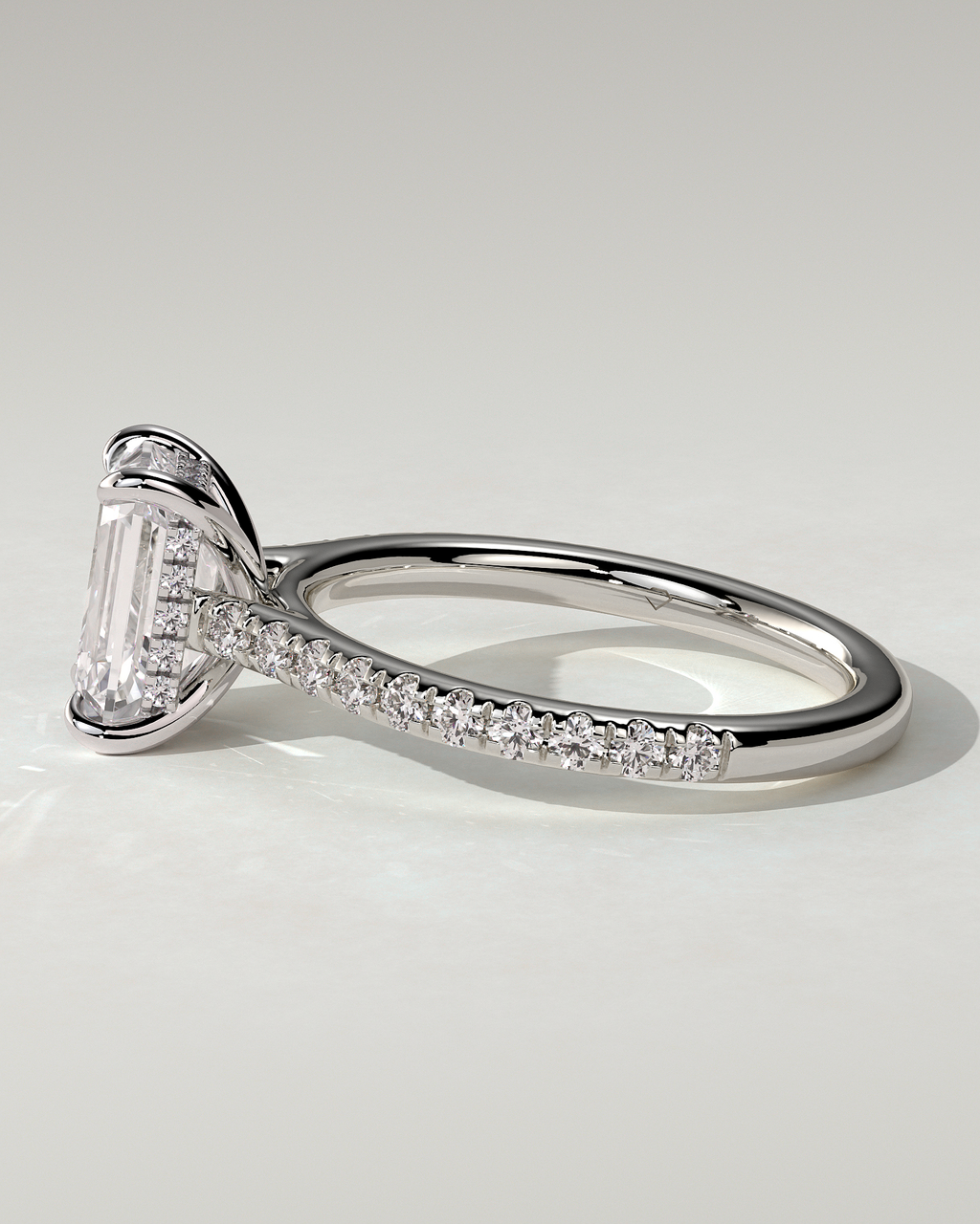 Rowena Solitaire Emerald Ring