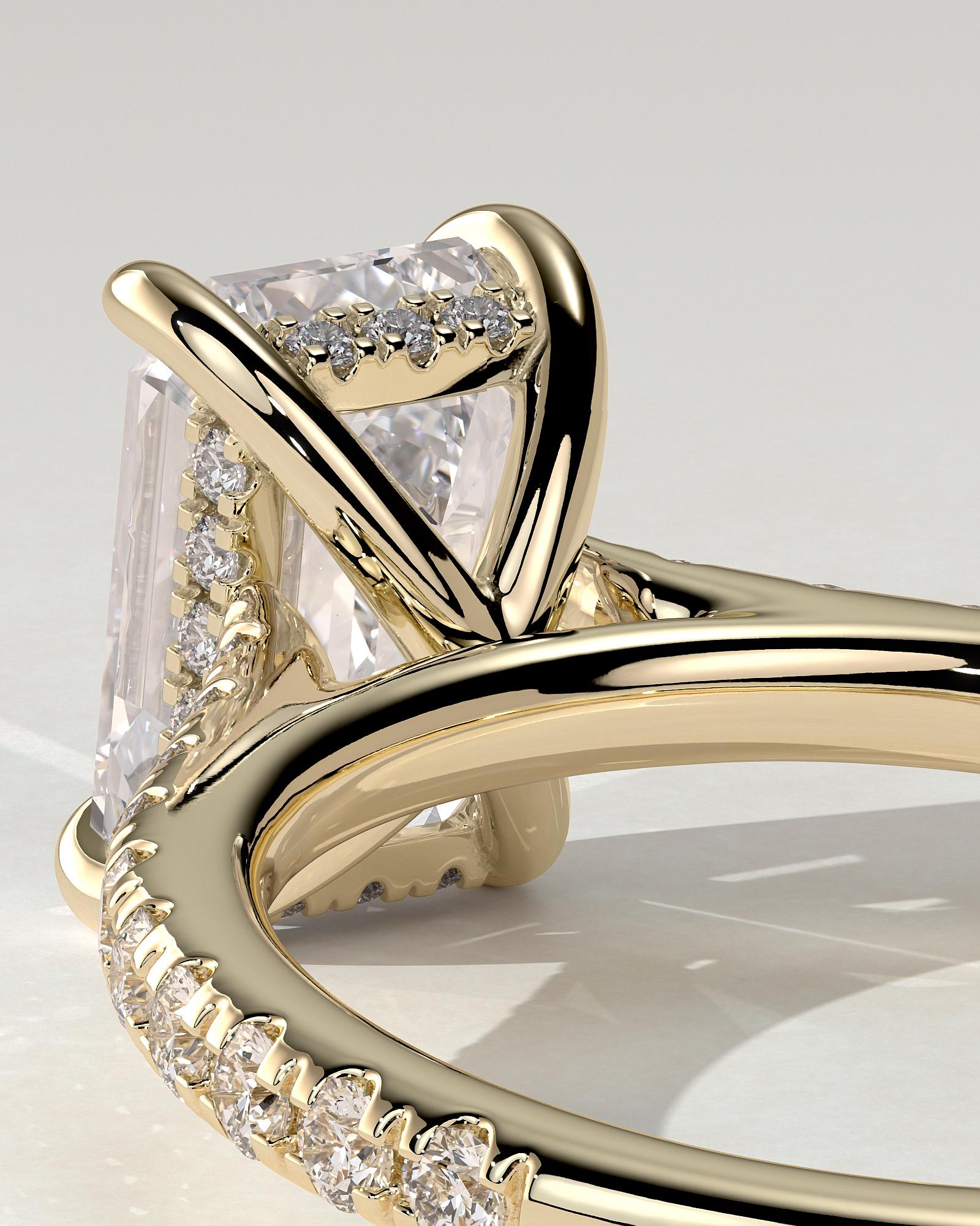 Rowena Solitaire Emerald Ring