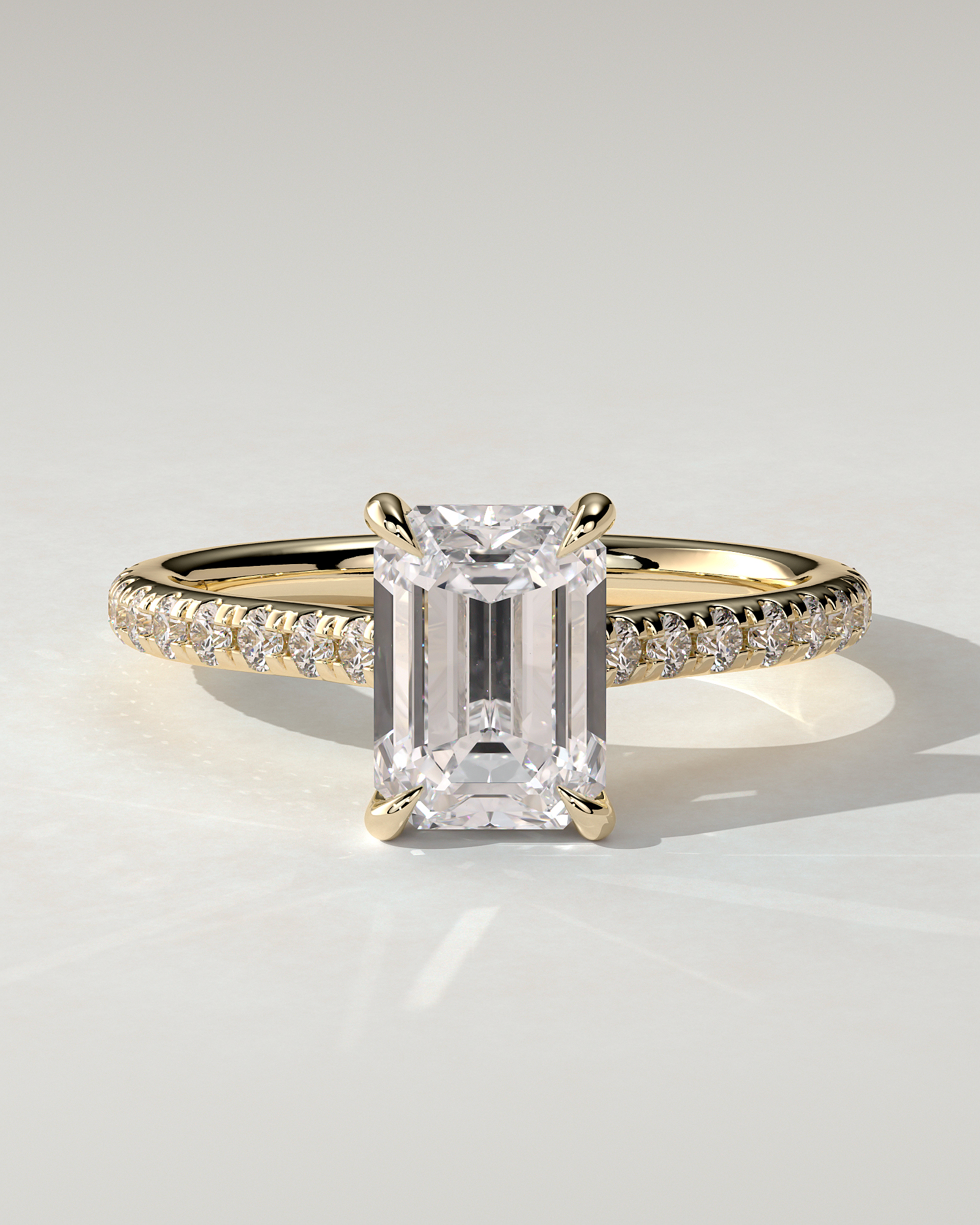 Rowena Solitaire Emerald Ring