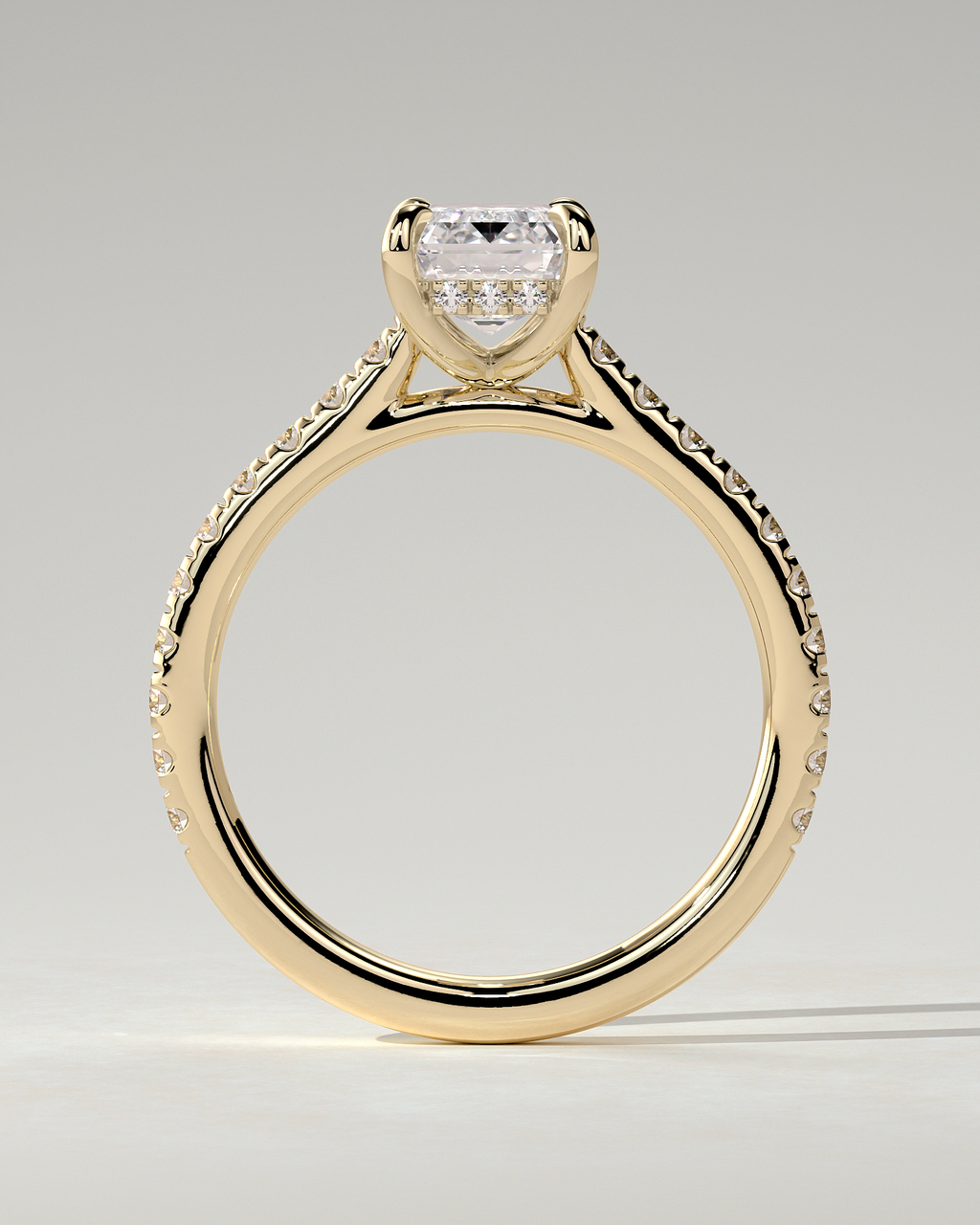 Rowena Solitaire Emerald Ring