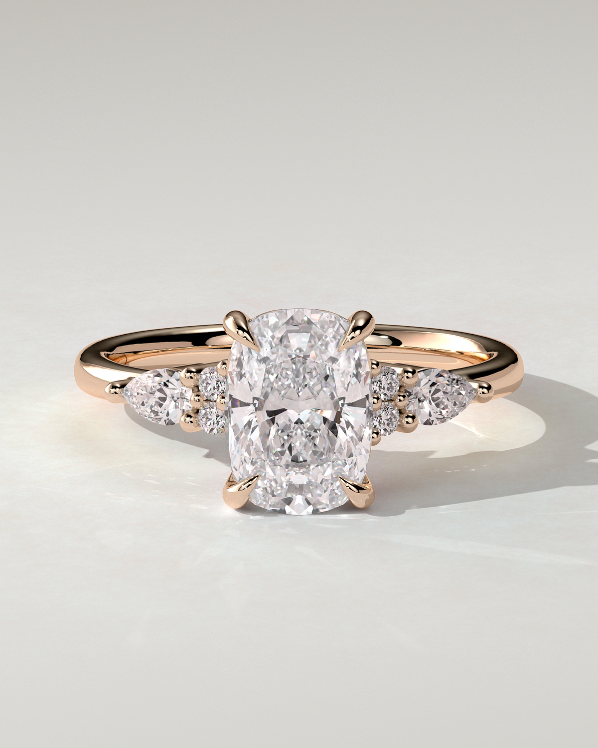 Sadie Trilogy Cushion Ring
