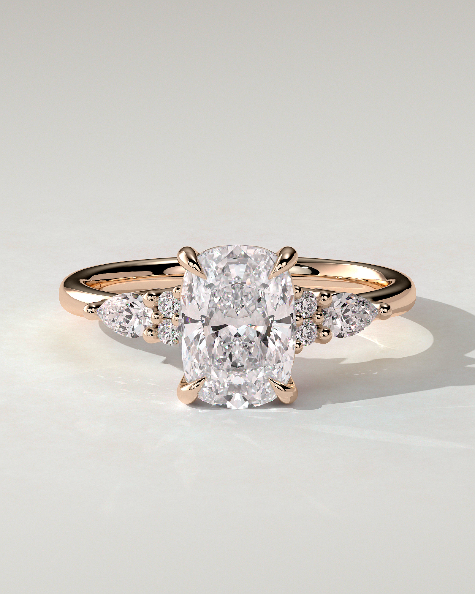 Sadie Trilogy Cushion Ring
