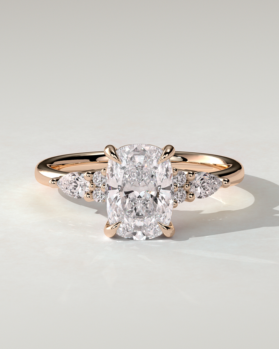 Sadie Trilogy Cushion Ring