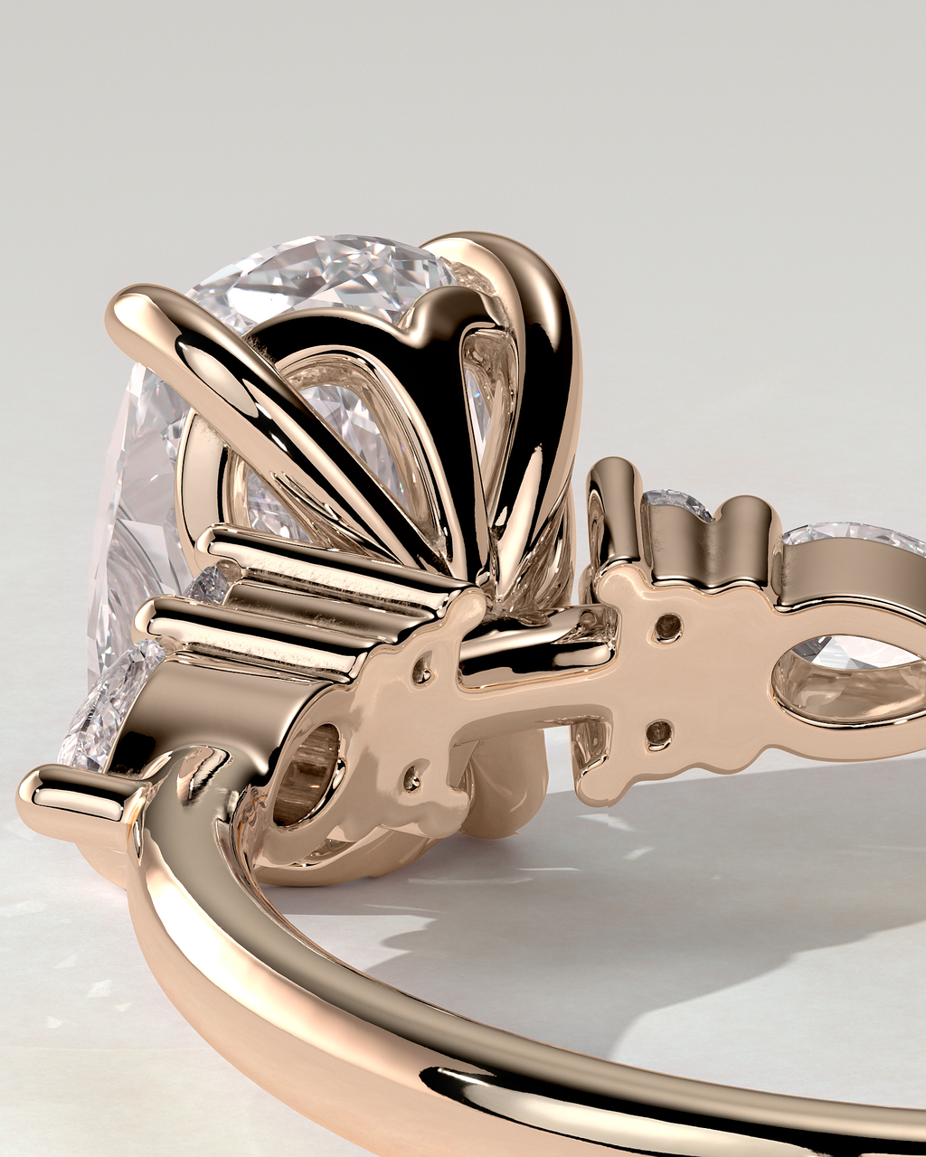 Sadie Trilogy Cushion Ring
