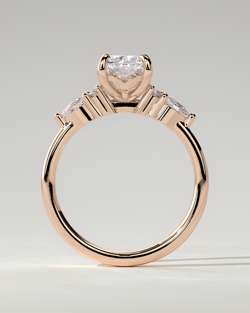 Sadie Trilogy Cushion Ring