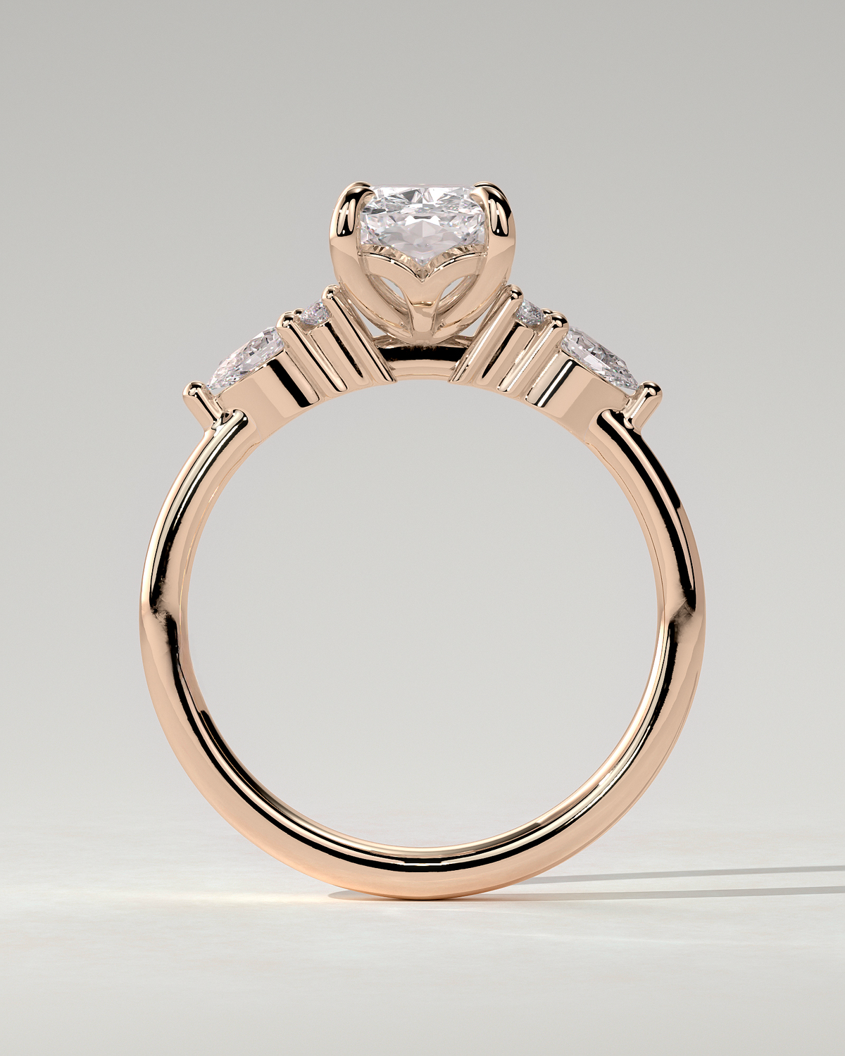 Sadie Trilogy Cushion Ring