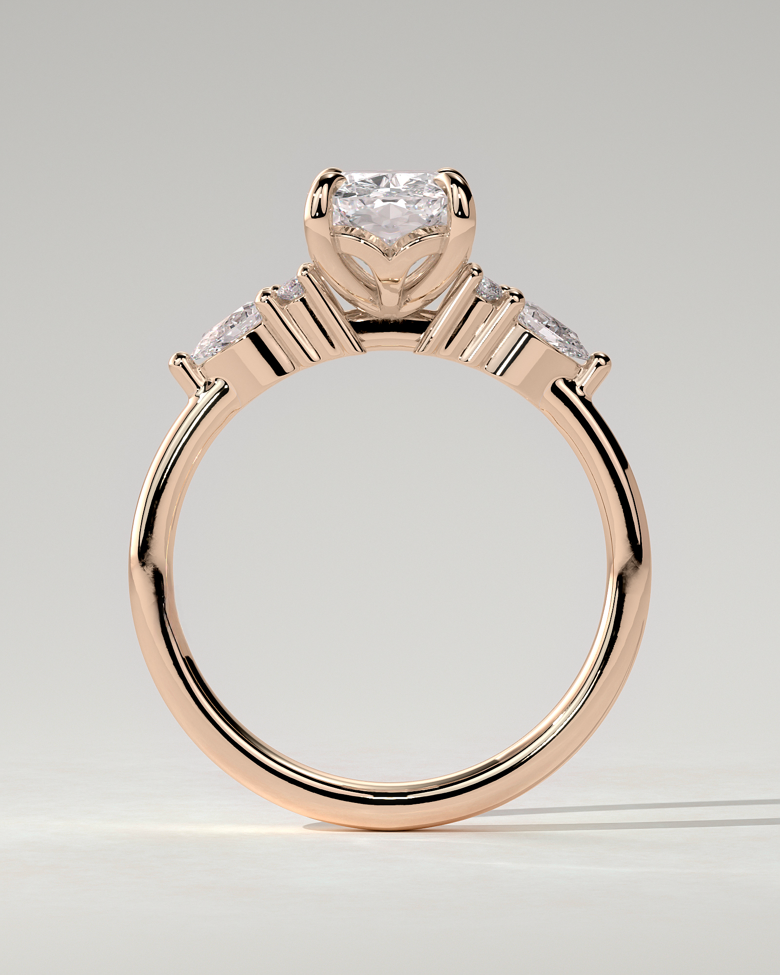 Sadie Trilogy Cushion Ring
