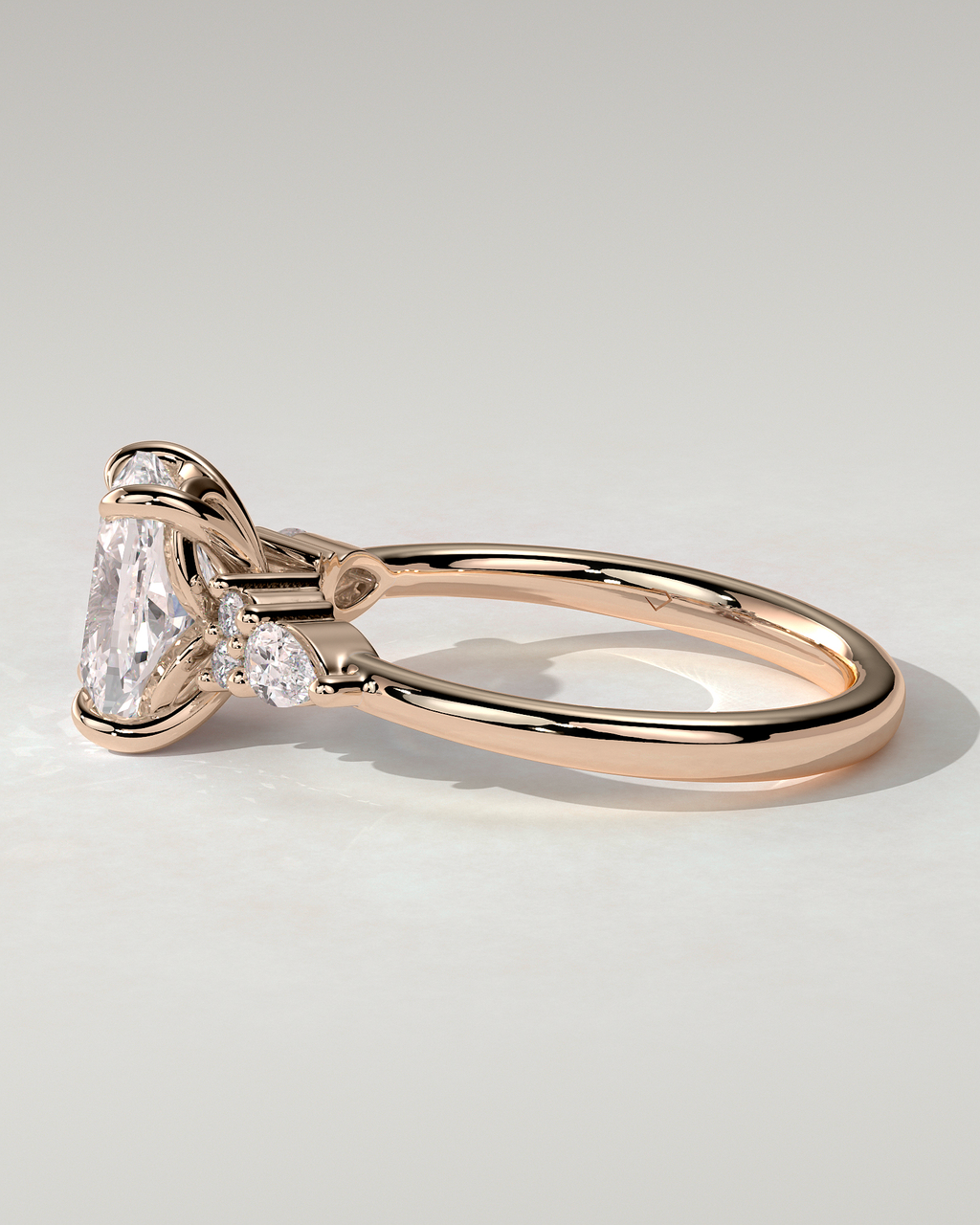 Sadie Trilogy Cushion Ring