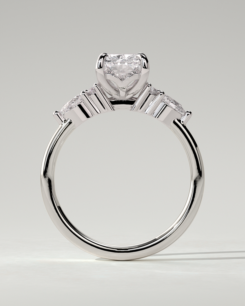 Sadie Trilogy Cushion Ring