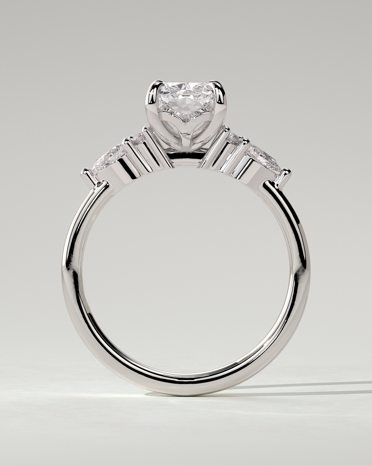 Sadie Trilogy Cushion Ring