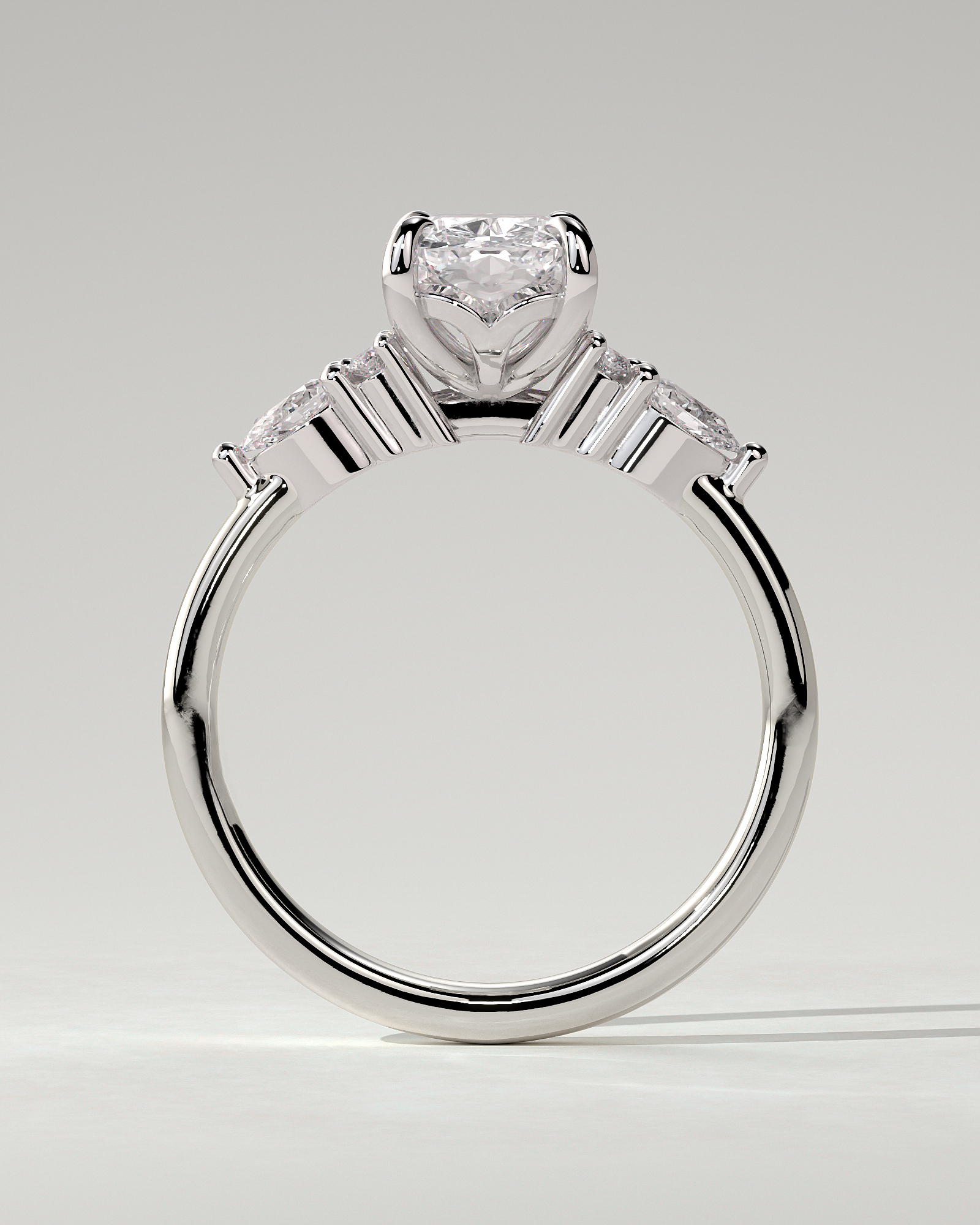 Sadie Trilogy Cushion Ring