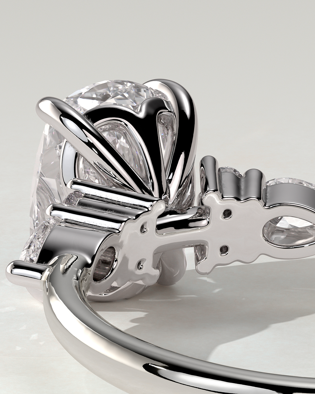 Sadie Trilogy Cushion Ring