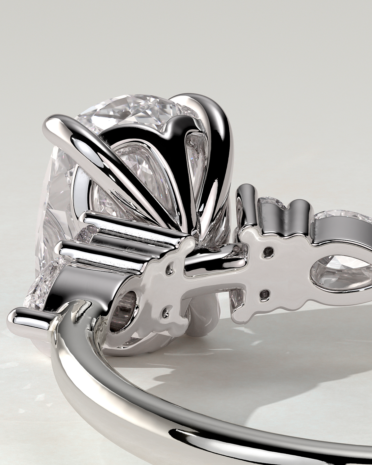 Sadie Trilogy Cushion Ring
