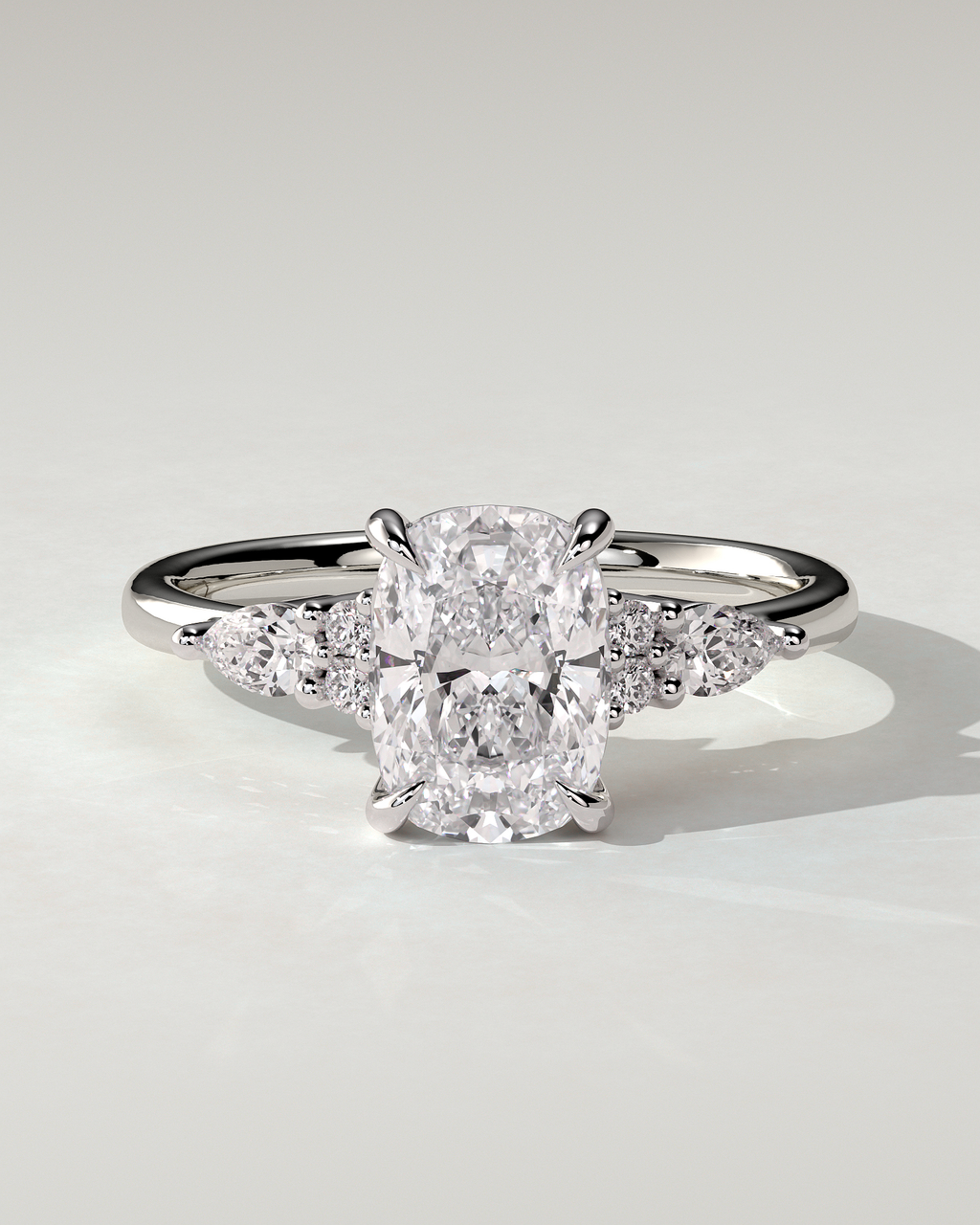 Sadie Trilogy Cushion Ring