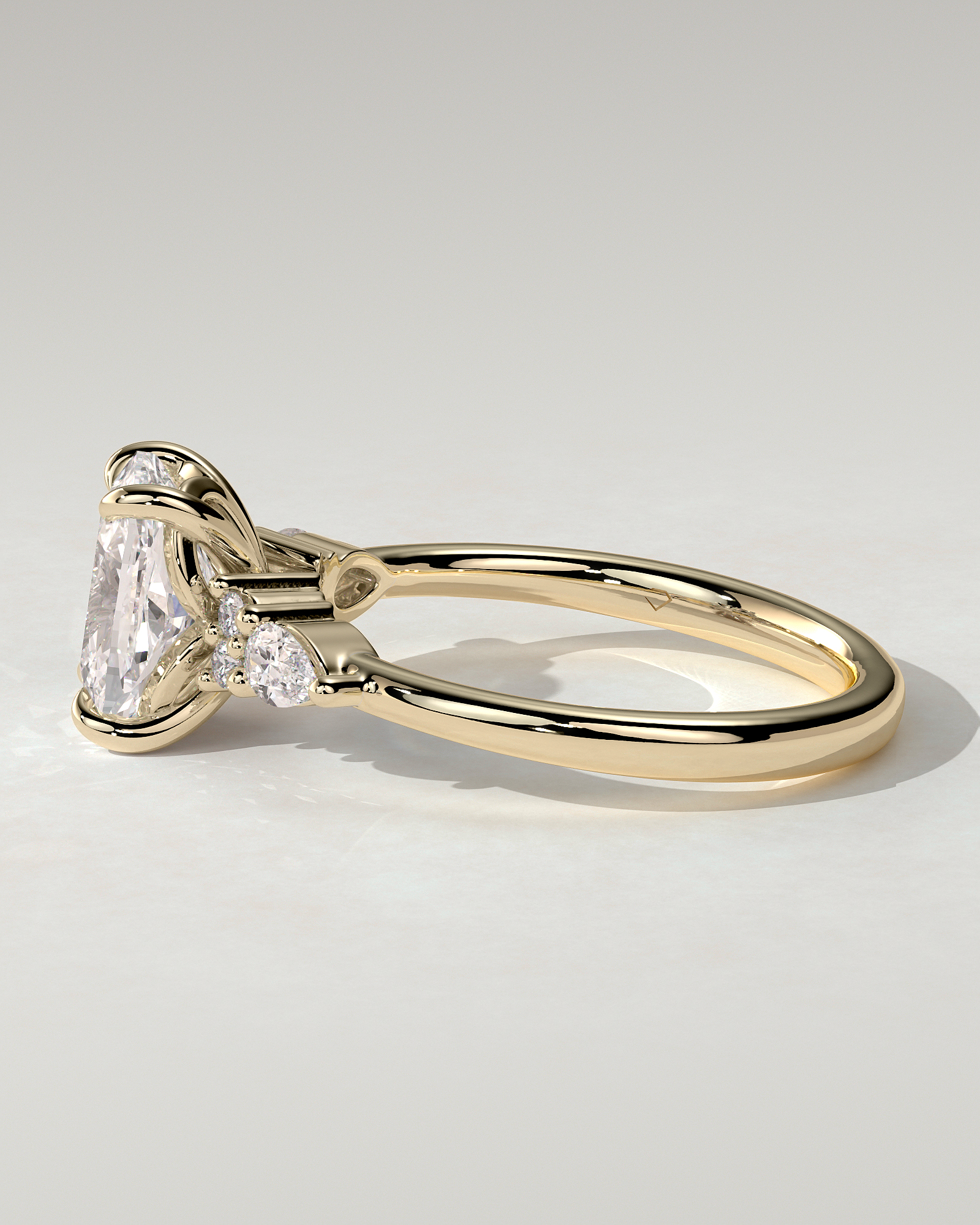 Sadie Trilogy Cushion Ring