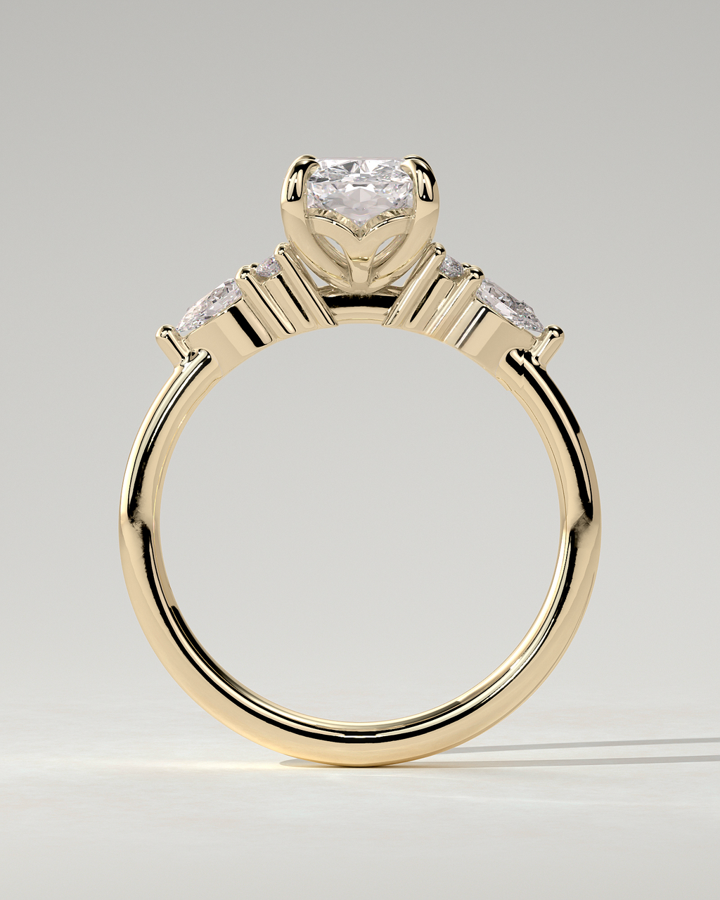 Sadie Trilogy Cushion Ring