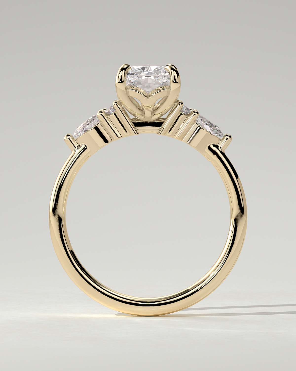 Sadie Trilogy Cushion Ring