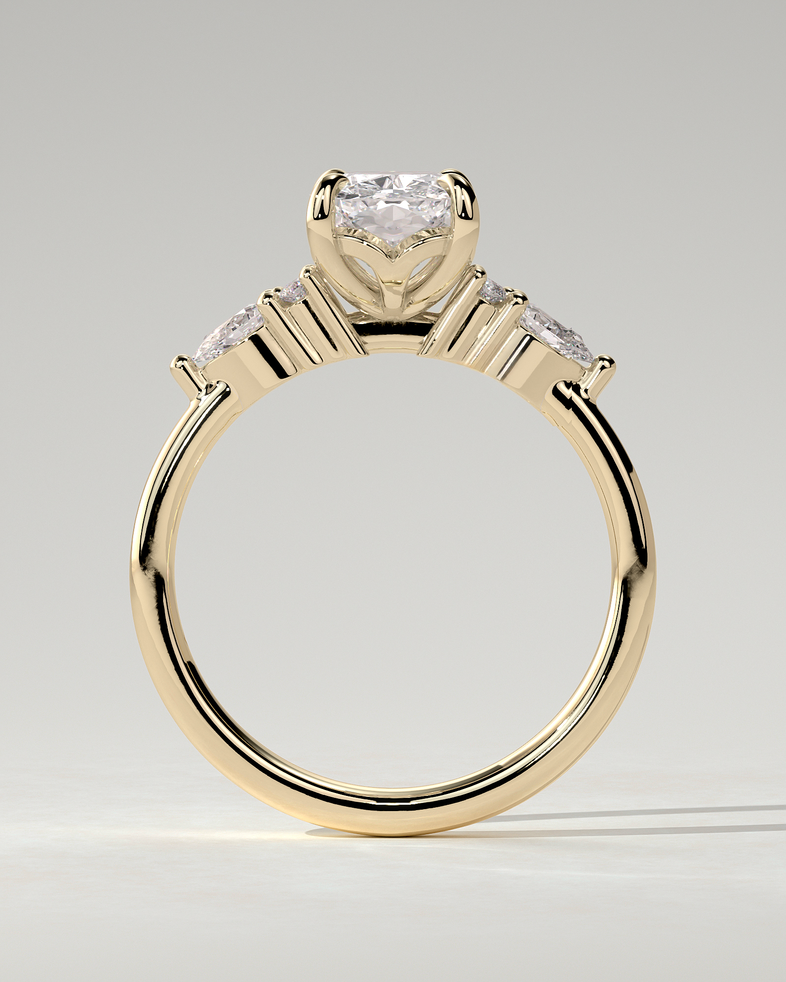 Sadie Trilogy Cushion Ring