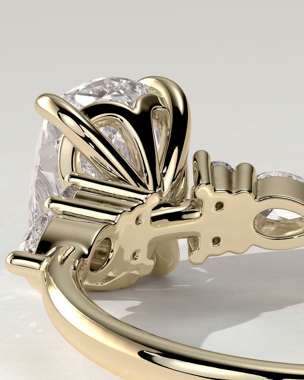 Sadie Trilogy Cushion Ring