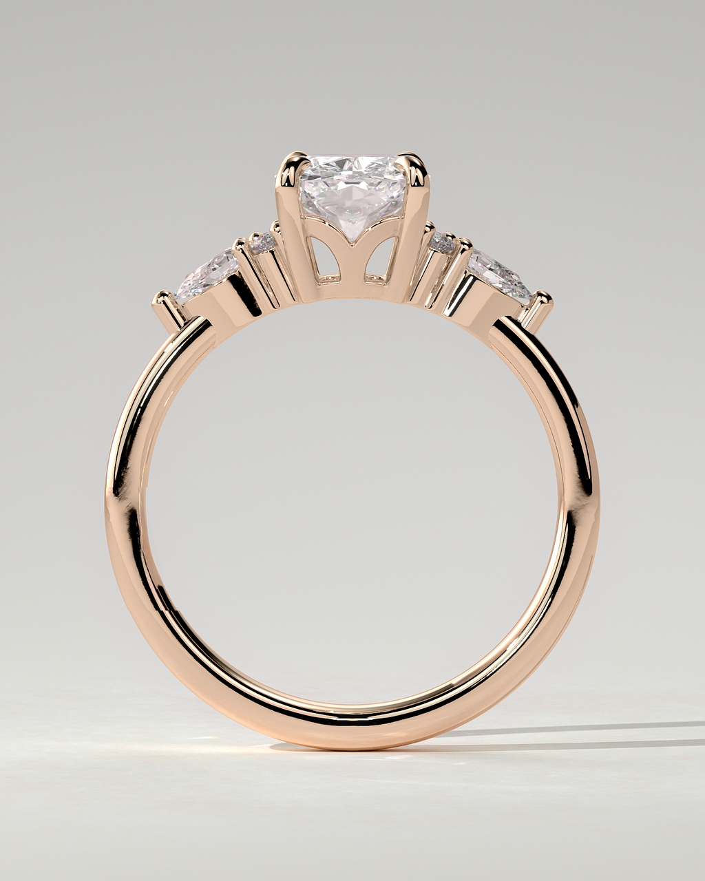 Sadie Trilogy Cushion Ring
