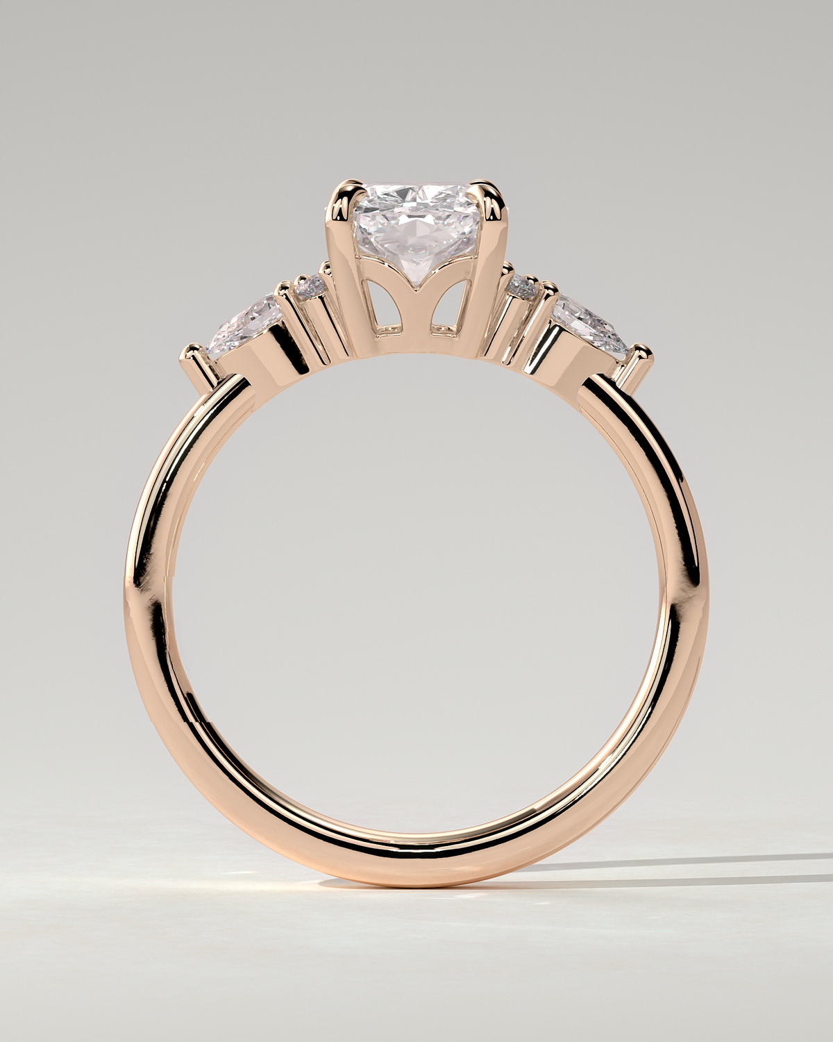 Sadie Trilogy Cushion Ring