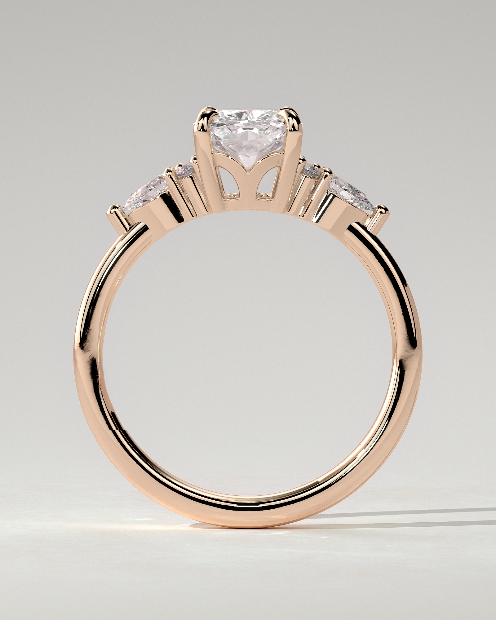 Sadie Trilogy Cushion Ring