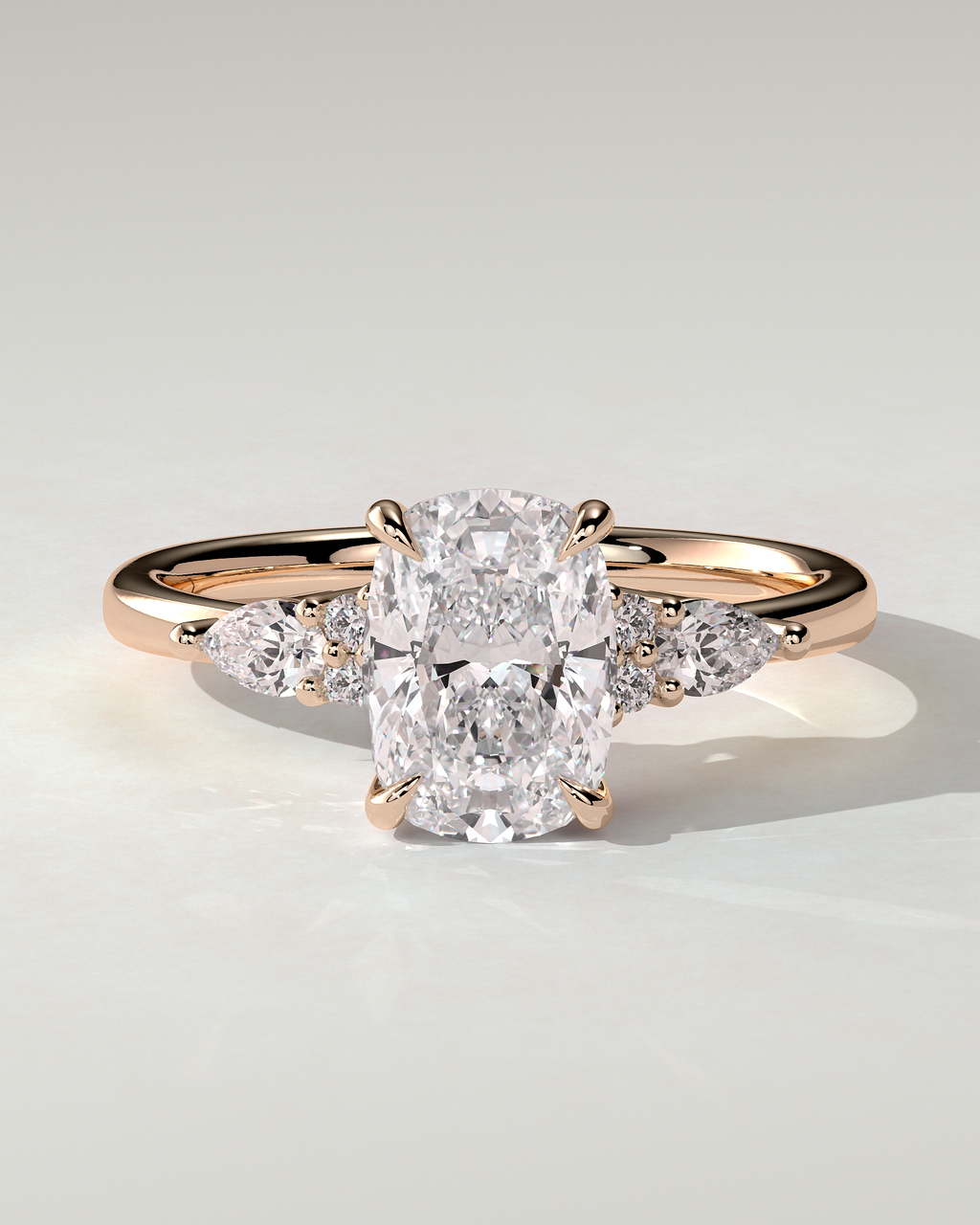 Sadie Trilogy Cushion Ring