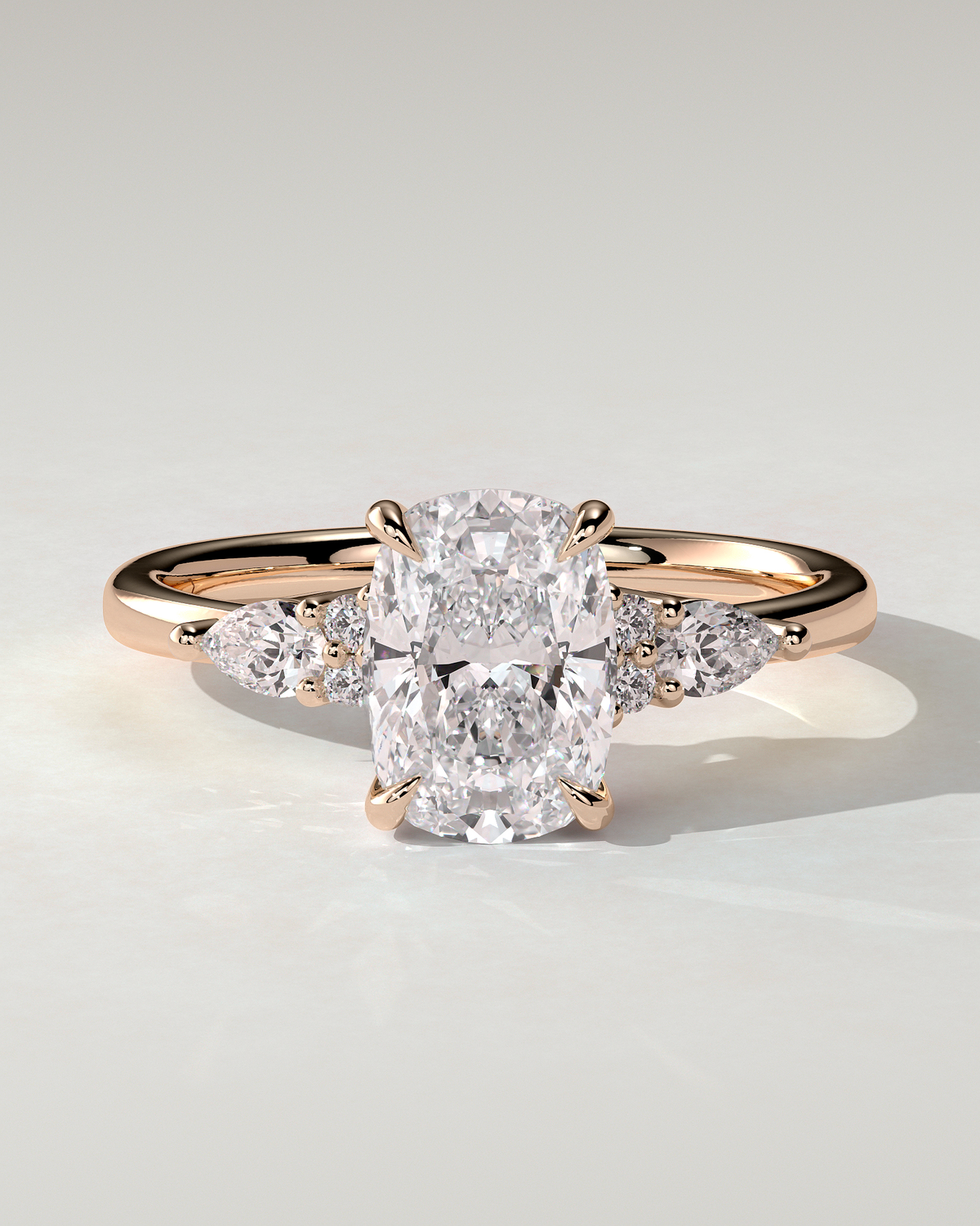 Sadie Trilogy Cushion Ring