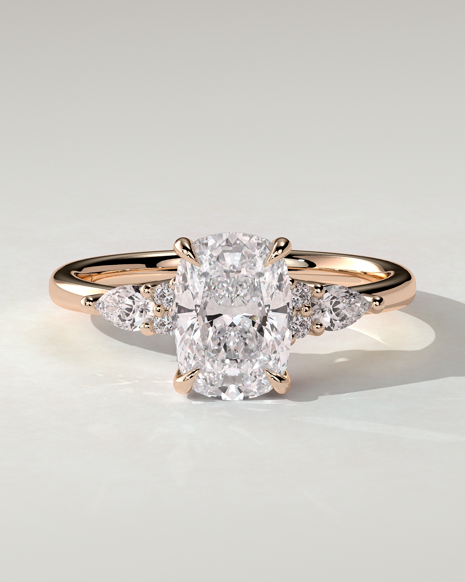 Sadie Trilogy Cushion Ring
