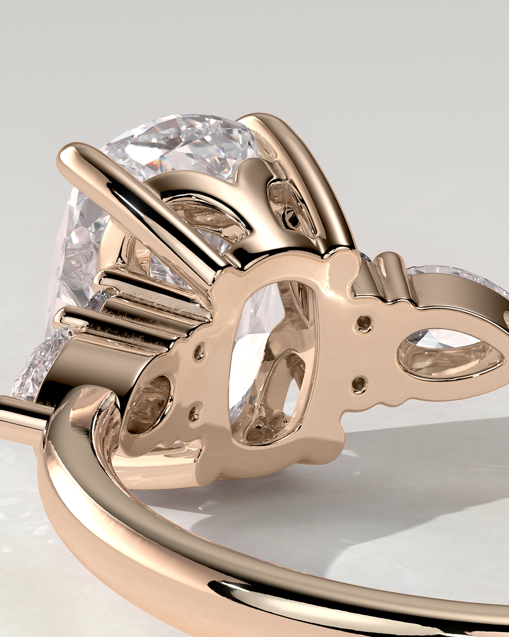 Sadie Trilogy Cushion Ring