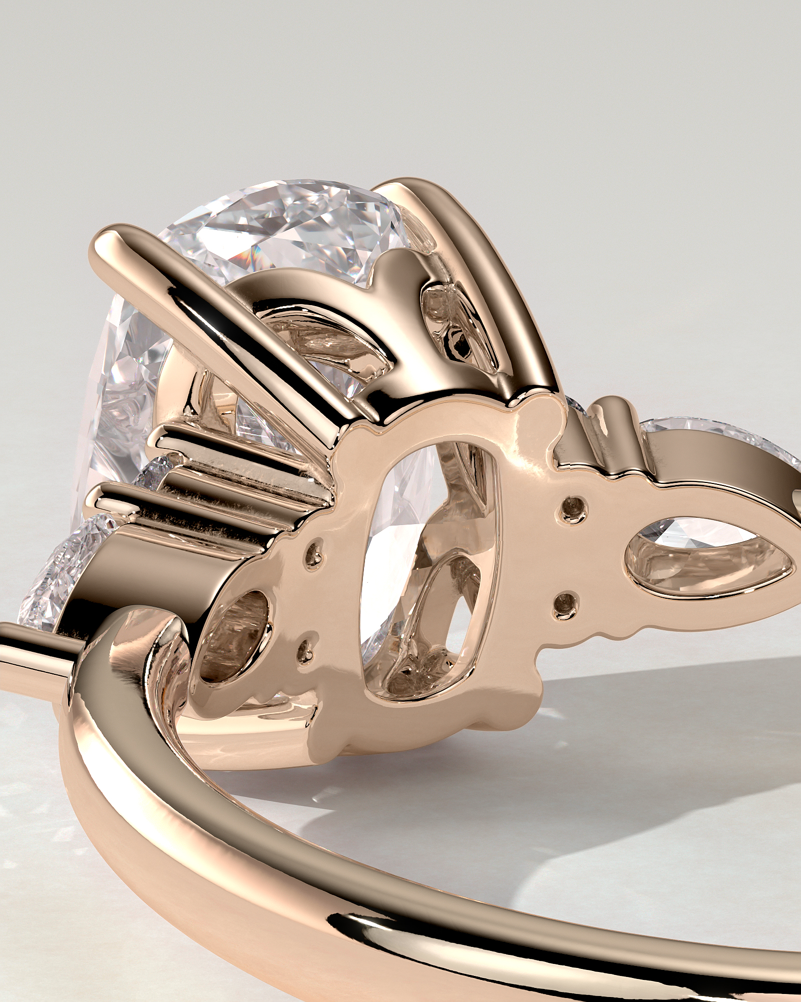 Sadie Trilogy Cushion Ring