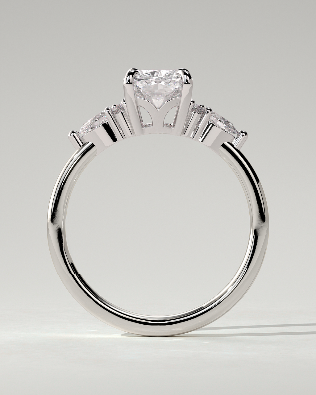 Sadie Trilogy Cushion Ring