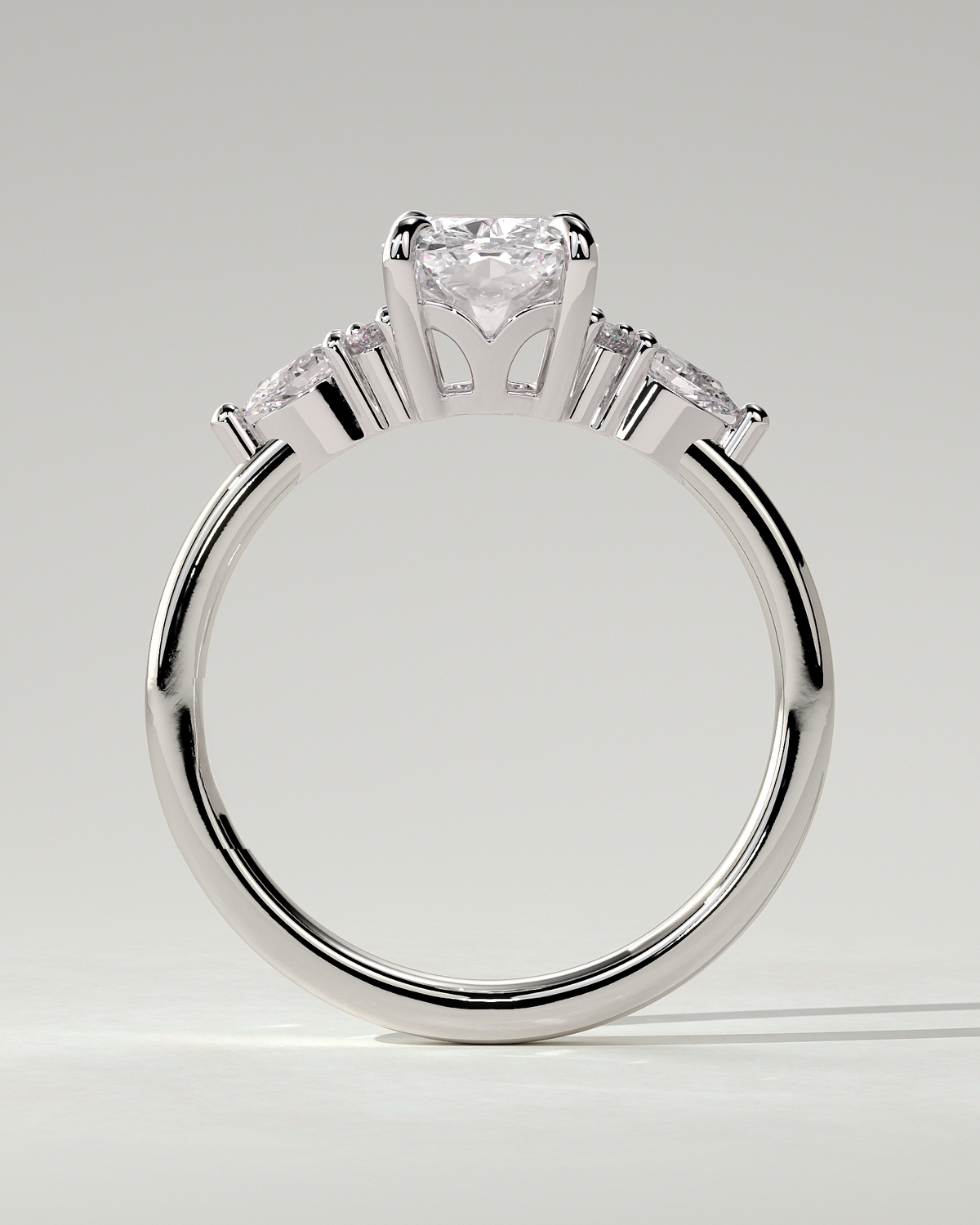 Sadie Trilogy Cushion Ring