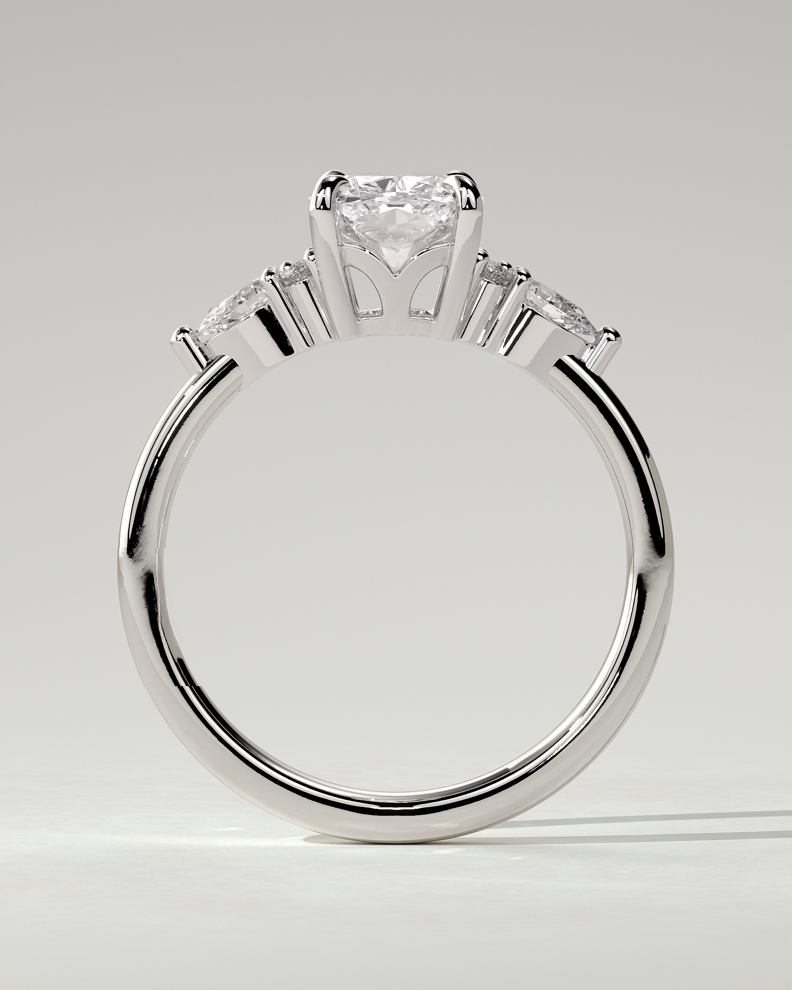 Sadie Trilogy Cushion Ring
