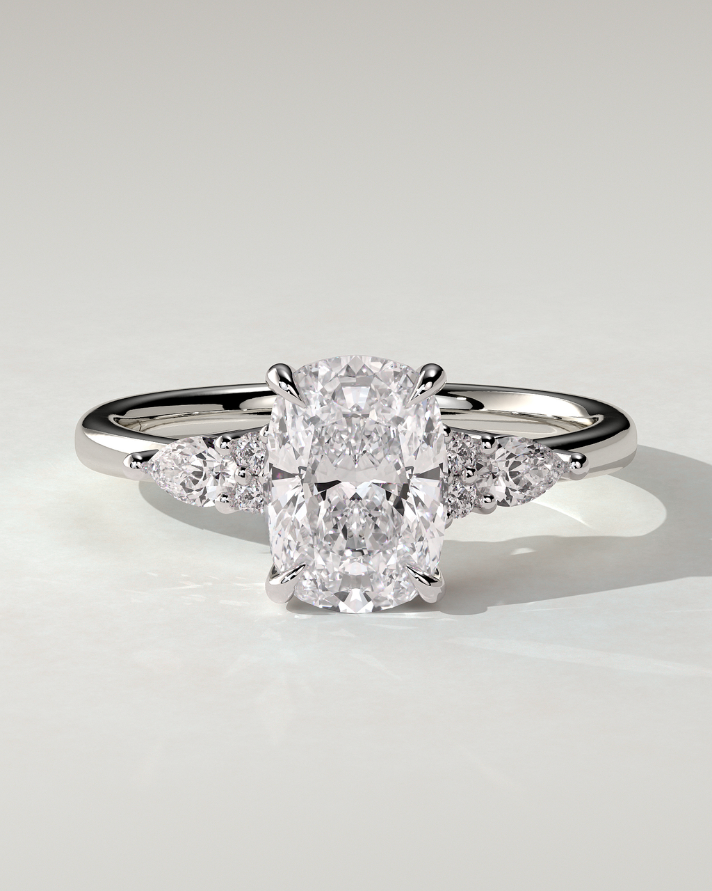 Sadie Trilogy Cushion Ring