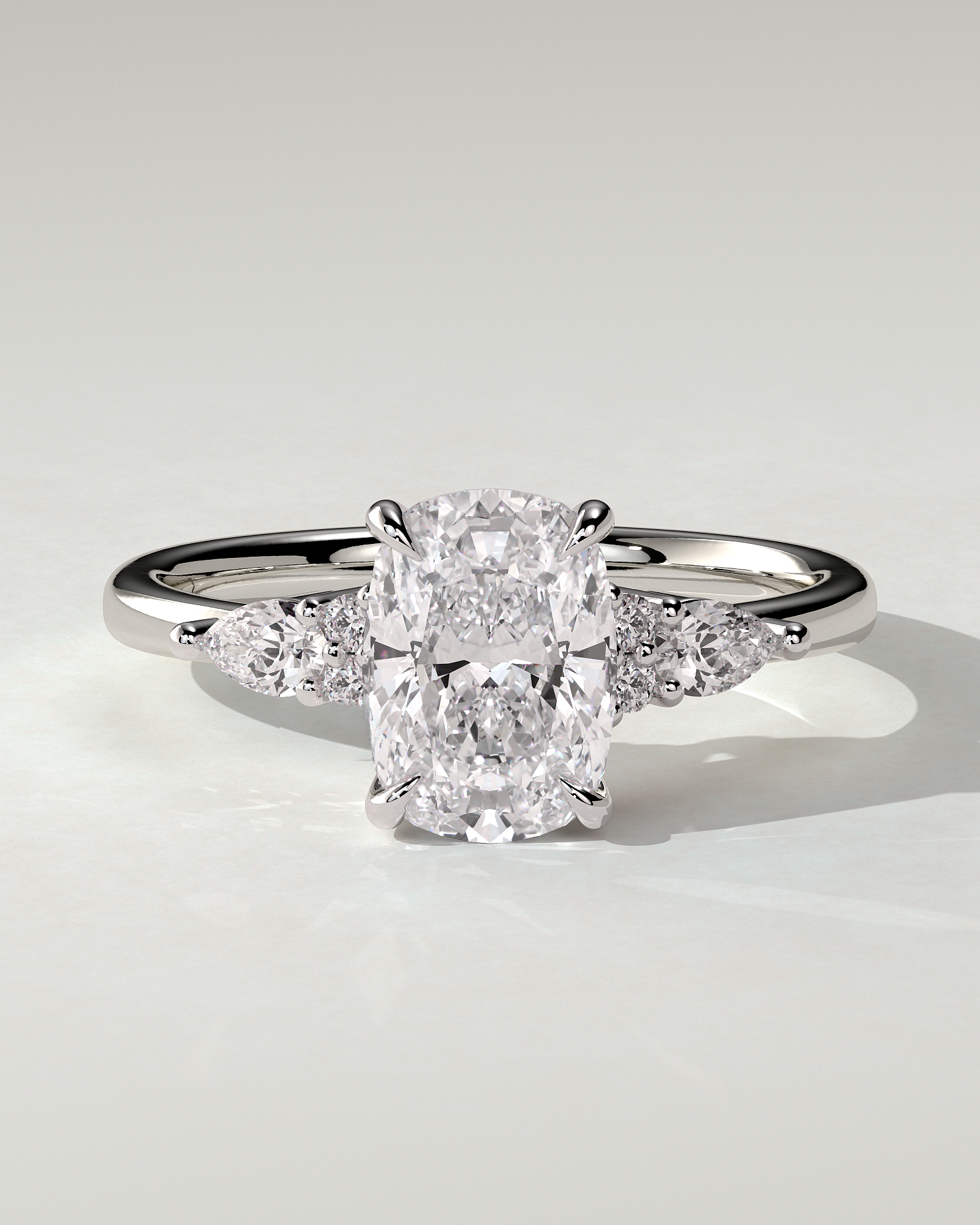 Sadie Trilogy Cushion Ring