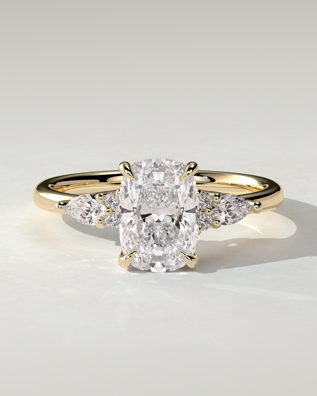 Sadie Trilogy Cushion Ring