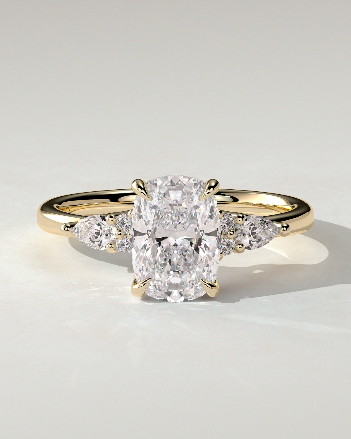 Sadie Trilogy Cushion Ring