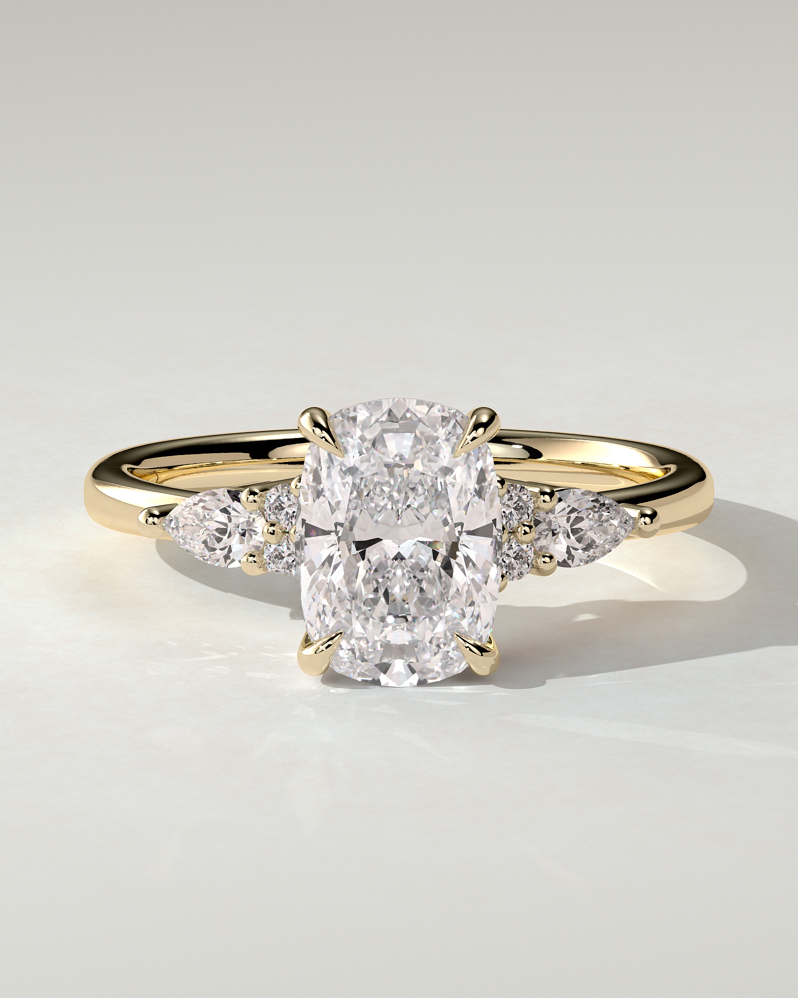 Sadie Trilogy Cushion Ring