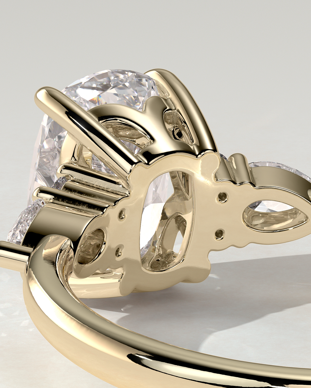 Sadie Trilogy Cushion Ring