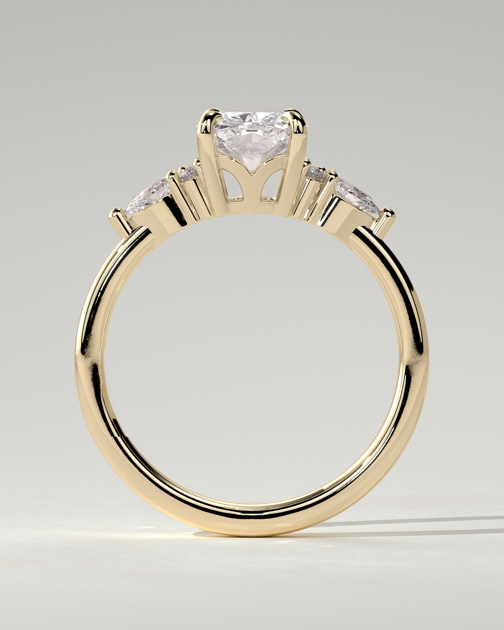 Sadie Trilogy Cushion Ring