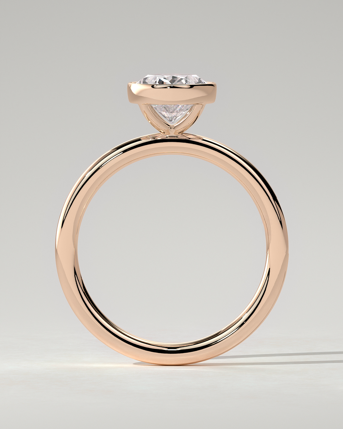 Sage Bezel Round Ring
