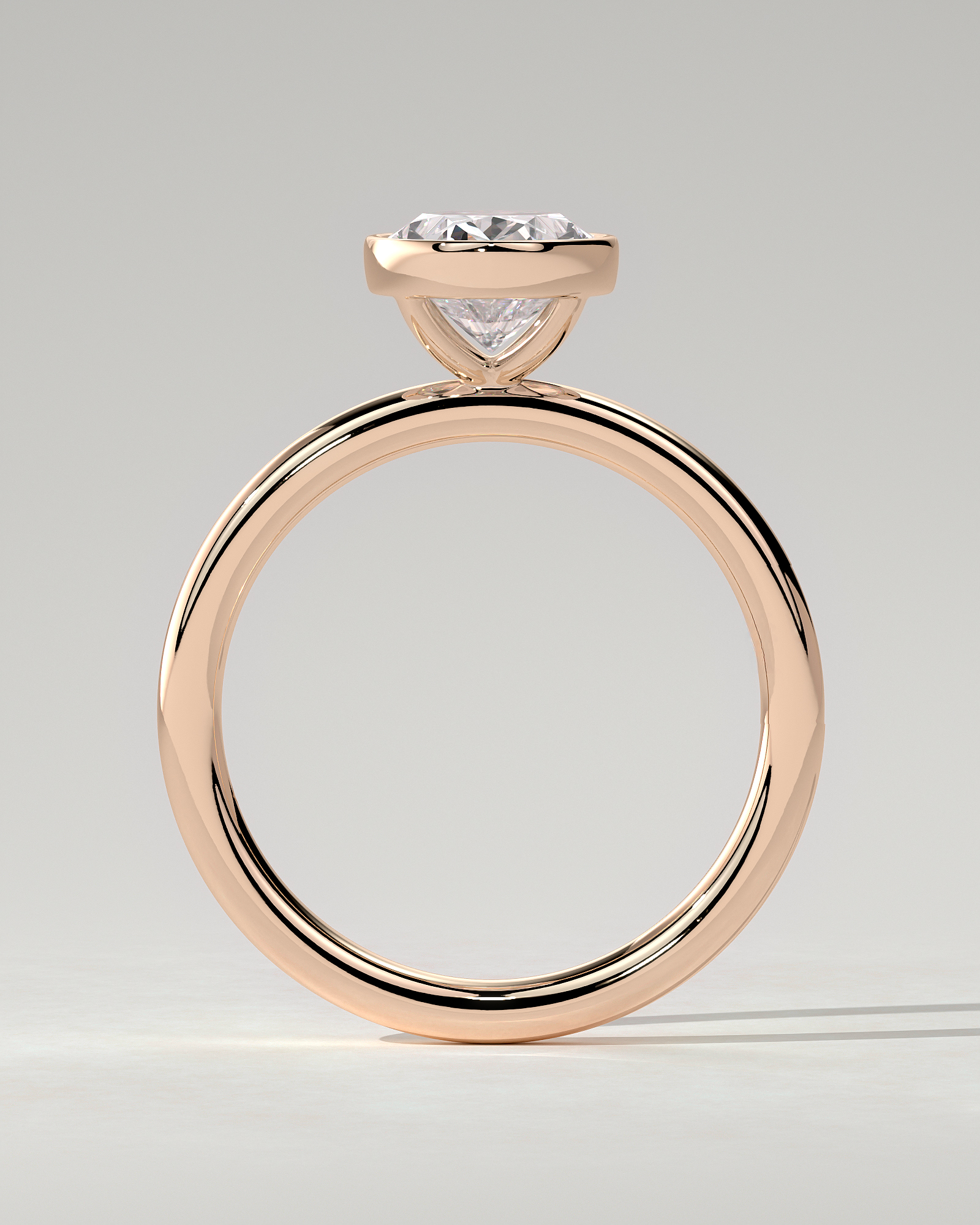 Sage Bezel Round Ring