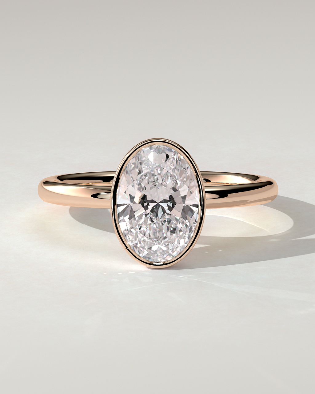 Sage Bezel Round Ring