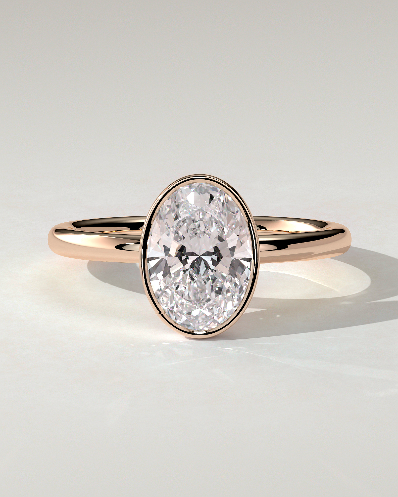 Sage Bezel Round Ring