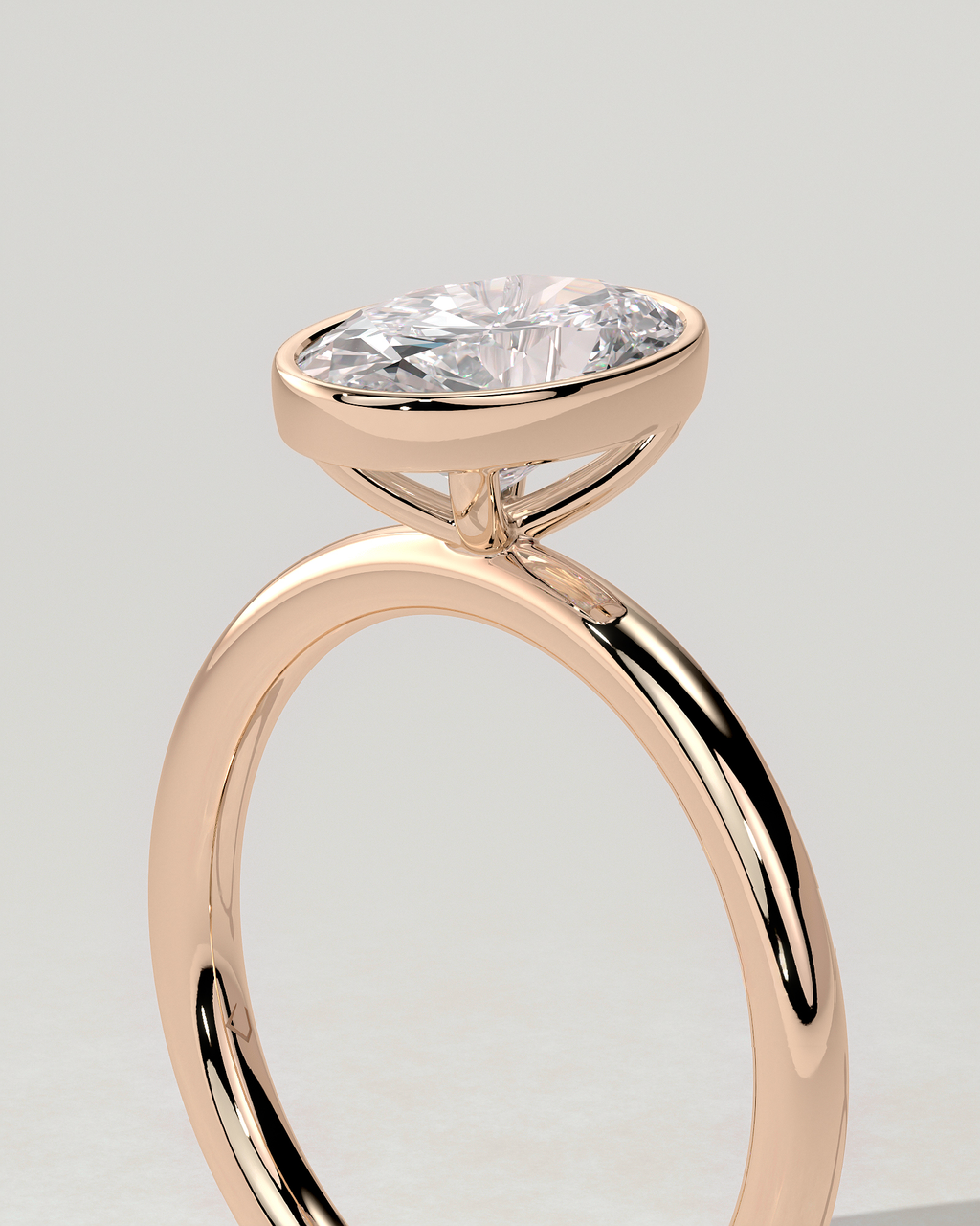 Sage Bezel Round Ring