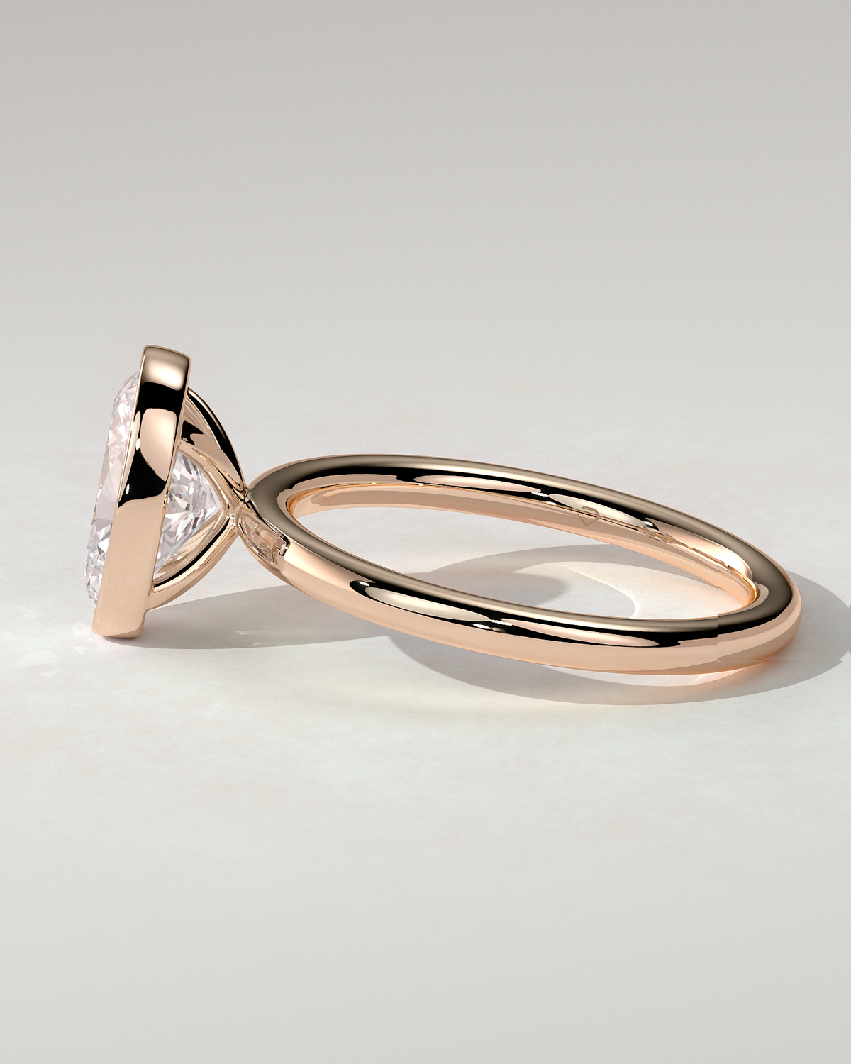Sage Bezel Round Ring